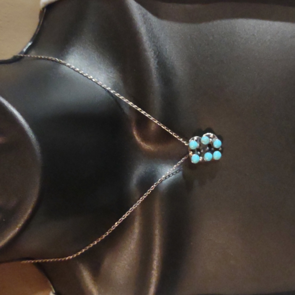 Child's monogram B 925 necklace